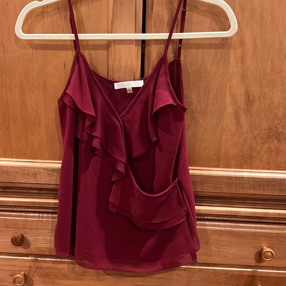 WAYF Burgundy Camisole